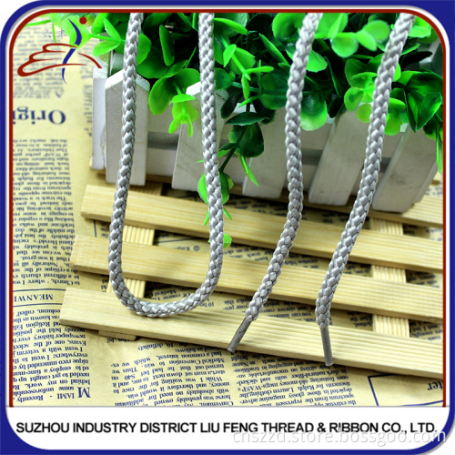 Hot Sale Lighted Polyester Round Shoelace With Plastic Tips